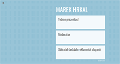 Desktop Screenshot of marekhrkal.cz