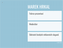 Tablet Screenshot of marekhrkal.cz